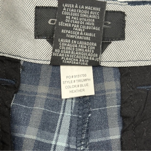 O’Neill Men’s Triumph Blue Heather Plaid Shorts 30 Teen Boy’s - Picture 8 of 13